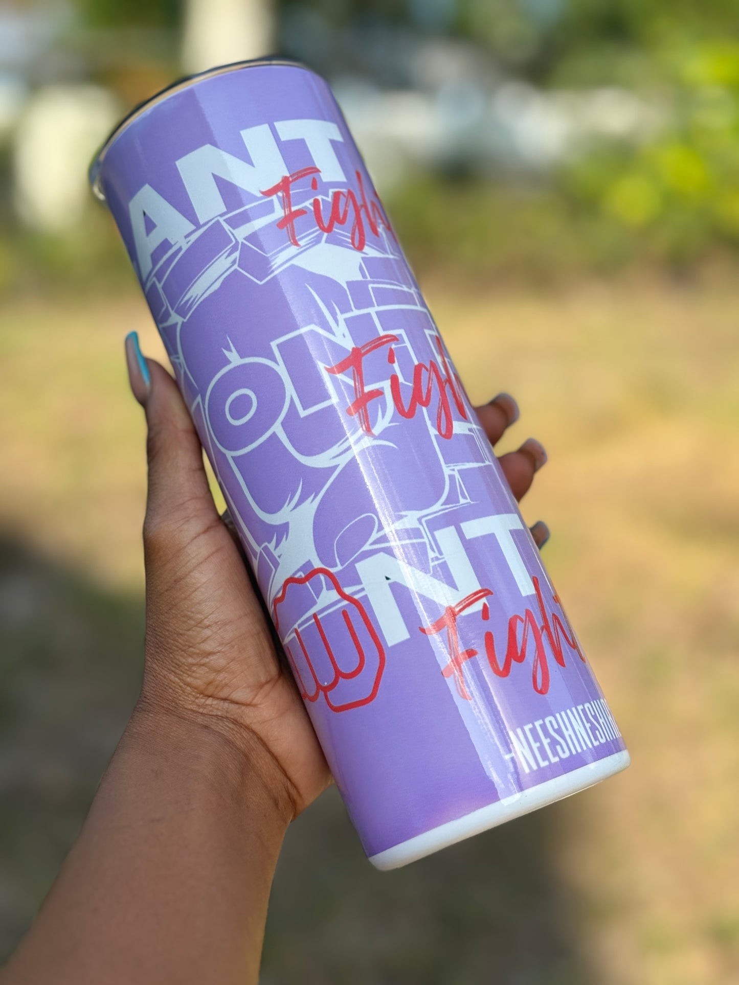 Purple Cfwfdf tumbler 💜