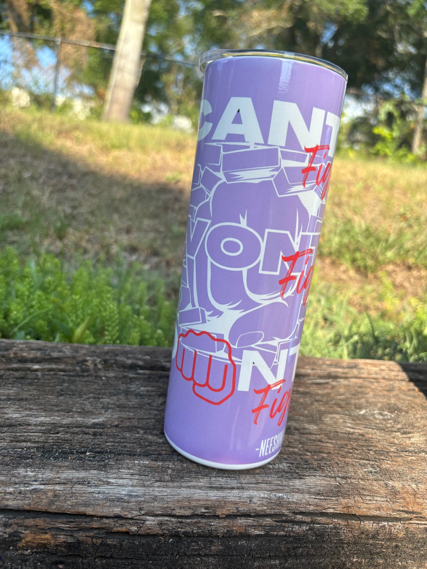 Purple Cfwfdf tumbler 💜